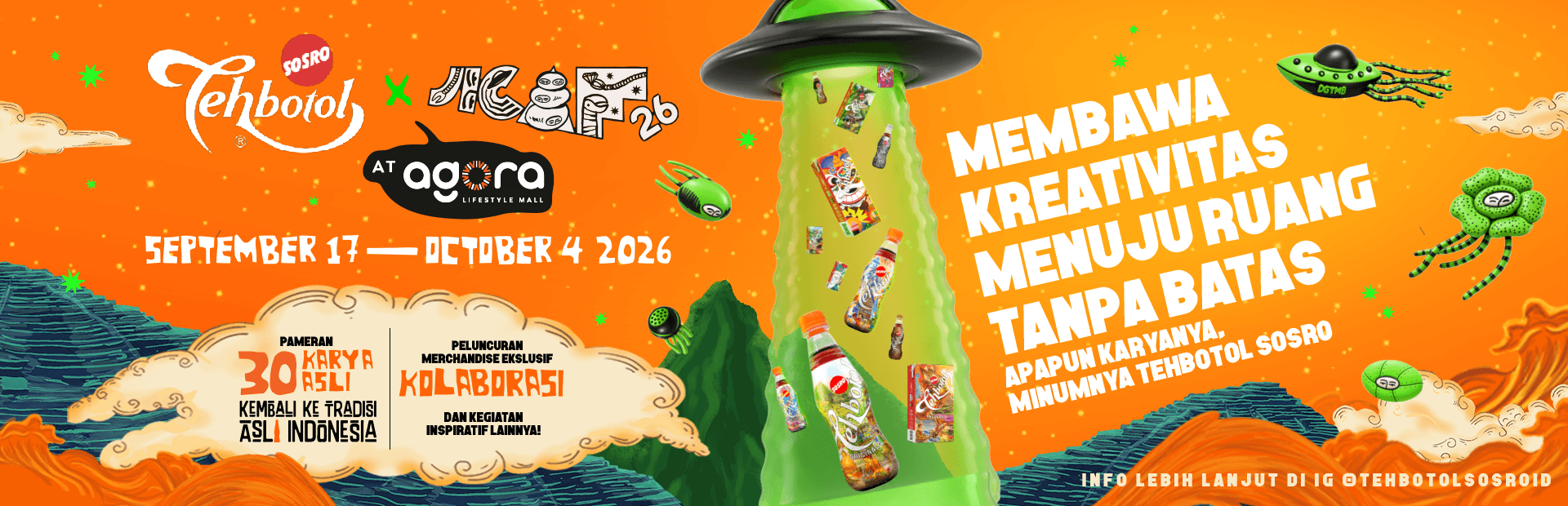 Banner Tehbotol Sosro x JICAF