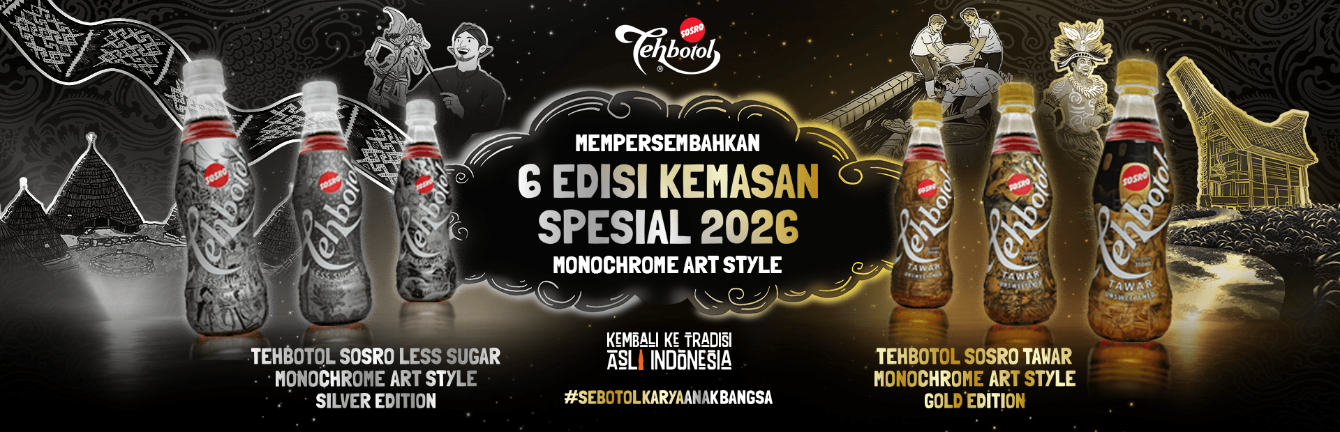 Banner Tehbotol Sosro Tradisi Asli
