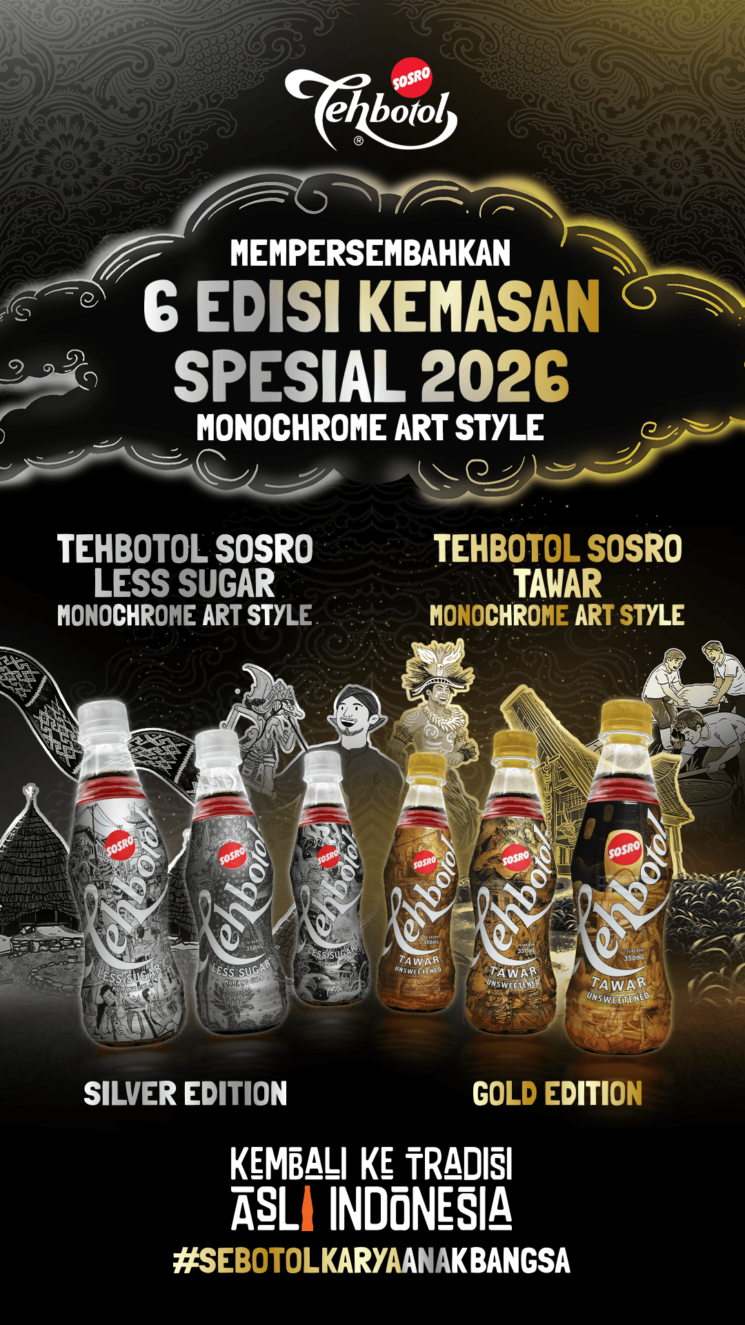 Banner Tehbotol Sosro Tradisi Asli